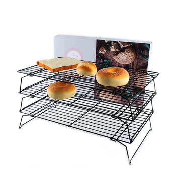 

Nonstick Metal Cake Cooling Rack Grid Net Baking Tray Cookies Biscuits Bread Drying Stand Cooler Holder Baking Tools