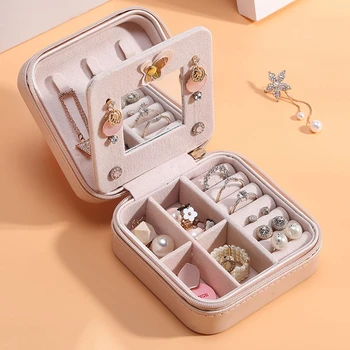 

Jewelry Box Fashion Multipurpose Jewelry Container Earrings Case for Home Travel