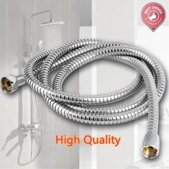 

1.5M 2M 3M Stainless Steel Chrome Flexible Bathroom Bath Shower Head Hose Pipe Bathroom Accessories Explosion-proof Hose