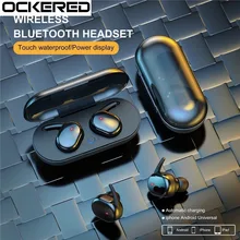Sports Bluetooth Earphones-Control 450mah-Charging-Box Led-Display Touch Tws Wireless