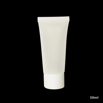 

30ml Clear Frosted Cosmetic Tube with Rotating Lid