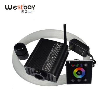 

16W RGBW Led Optic Fiber Light Engine Kit Touching Panel Controller DIY Room Fiber Lighting Solution Light Decoration