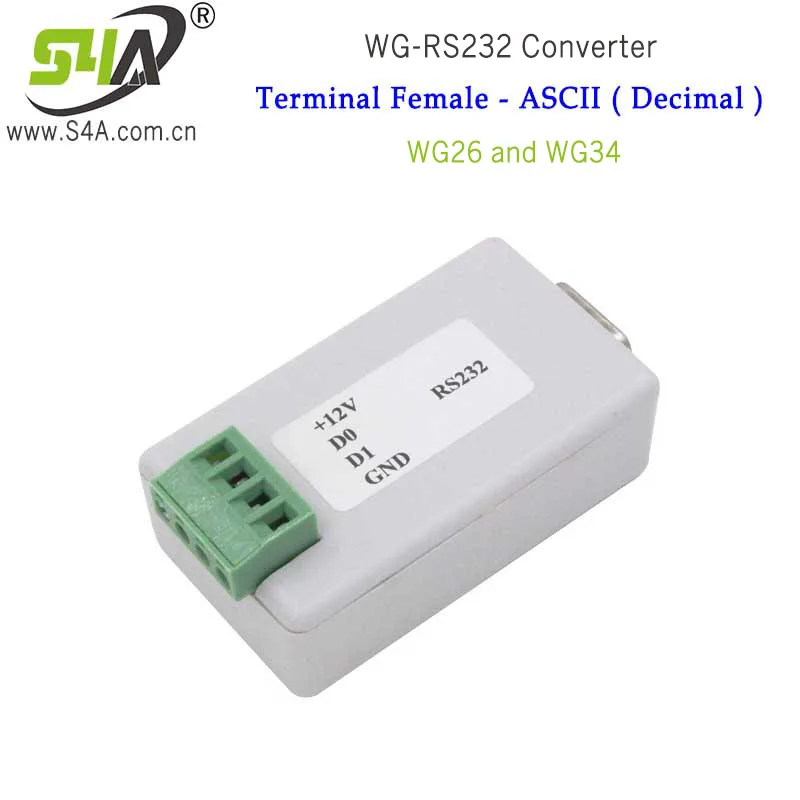 Wiegand 26/34 конвертер в порт USB для система контроля доступа| |