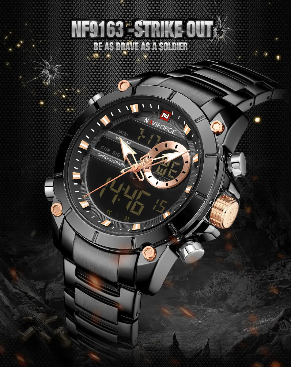 NAVIFORCE модные повседневные часы мужские часы лучший бренд роскошные часы мужские водонепроницаемые наручные часы Кварцевые Reloj Hombre мужские часы