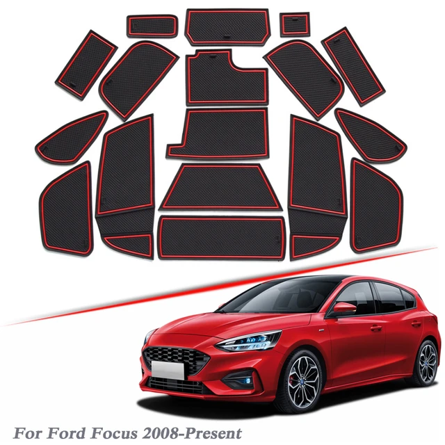 LFOTPP Car Door Groove Mat for Fiesta MK8 2017-2022 Anti-Slip