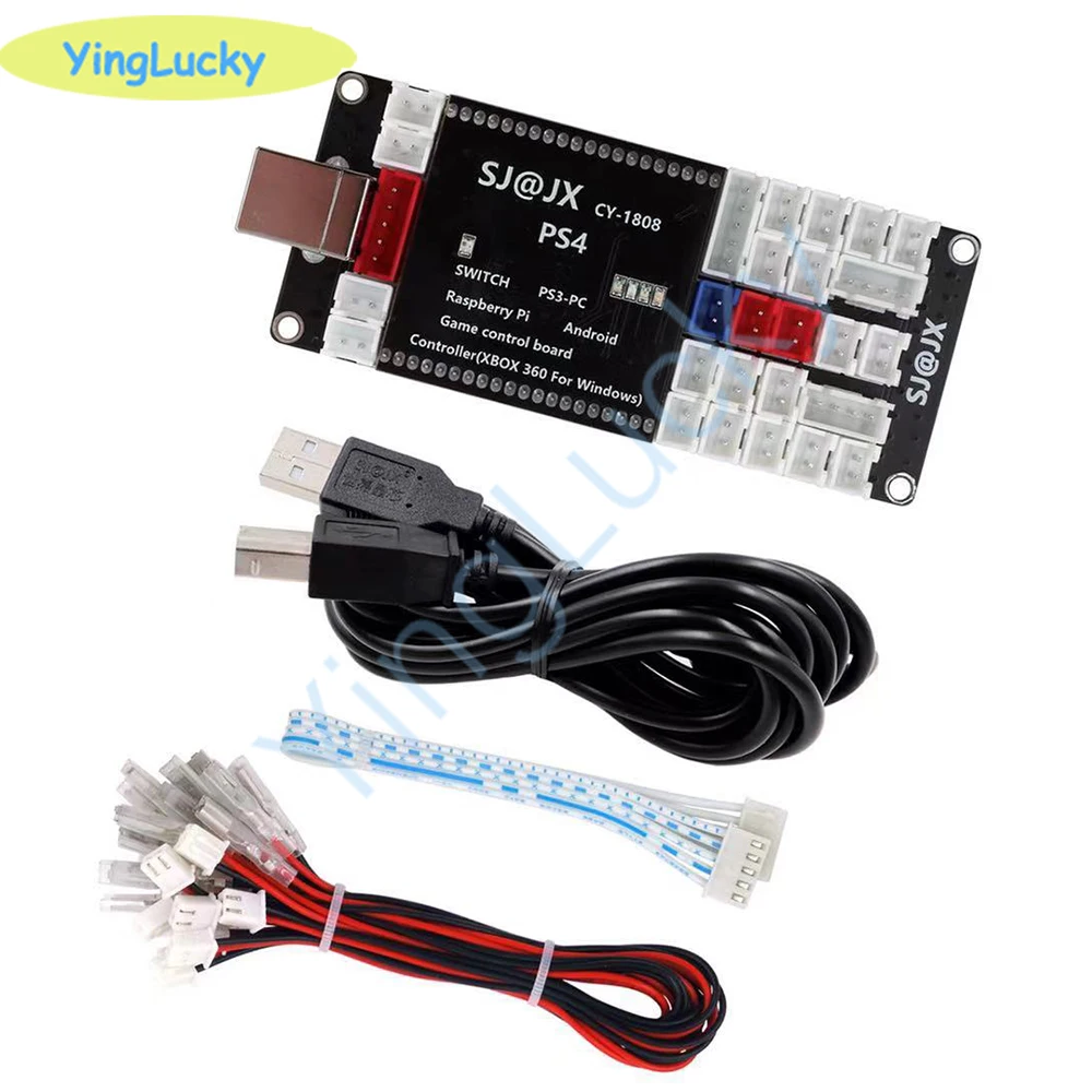 2021 New PS4 usb controller Encoder zero delay Converting PCB 3d keyboard wires cable for joysticks and Arcade buttons 