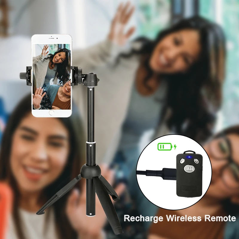 Wireless Bluetooth Selfie Stick Tripod Extendable Phone Tripod Selfie Stick with Remote  for Smartphone DSLR SLR Gopro Camera