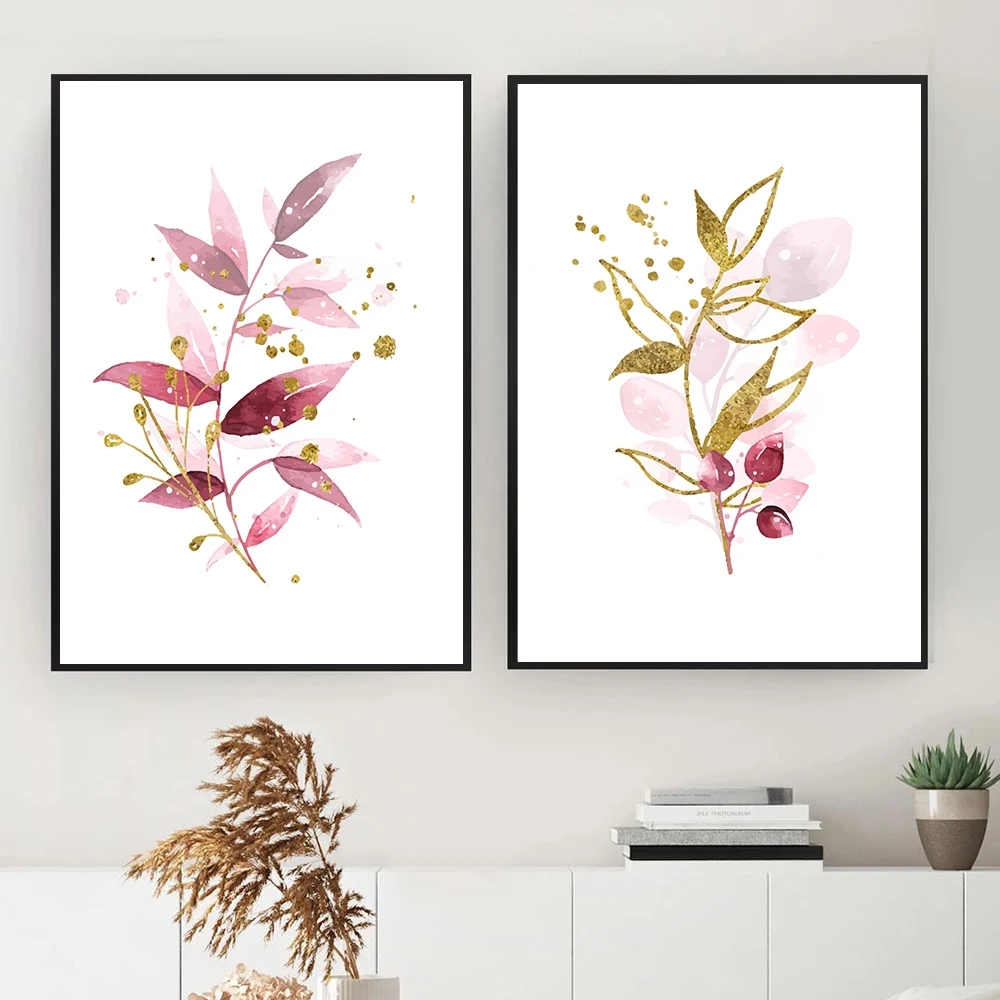 

Minimalist Canvas Painting Nordic Flower Canvas Wall Art Floral Plant Pictures for Living Room Interior Decoration Art Poster