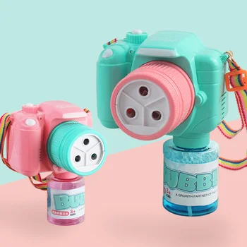 

Automatic Bubble Machine Camera Shaped Light Music Electric Children Kid Bubble Blower FJ88