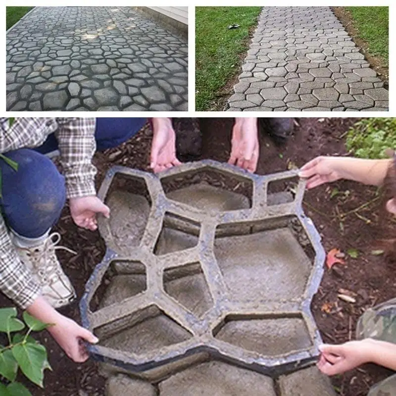 50*50 бетонная форма для цемента, зеркальная дорожная дорога из камня, прочная черная - изображение