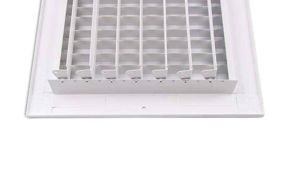 W24" x H8" Adjustable Blade White Ceiling/Sidewall Air Register Vent Cover Diffuser Heavy Duty Stamped Steel