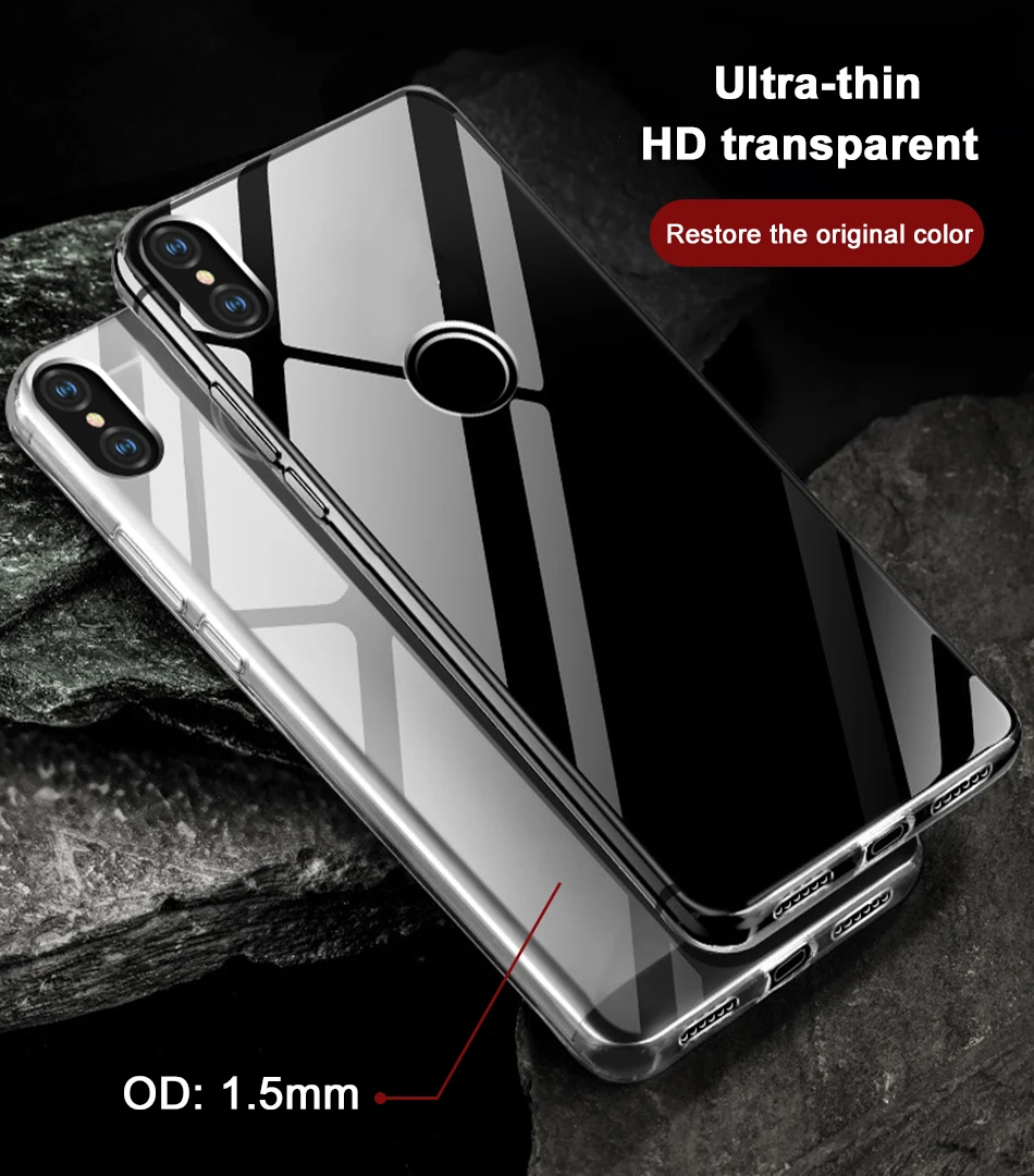 Предварительно mi um мягкий прозрачный ТПУ чехол для redmi note 7 4X xiaomi 9se max 3 pocophone f1 samsung