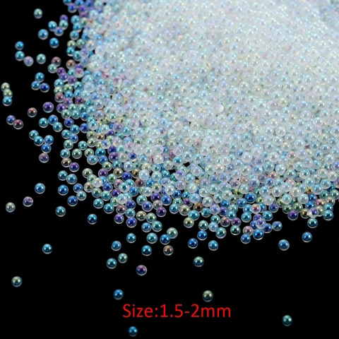 Tiny Crystal Glass Balls Rhinestones For Nails Microbead Caviar Beads Resin Filling for Silicone Mold UV Resin Epoxy Filler