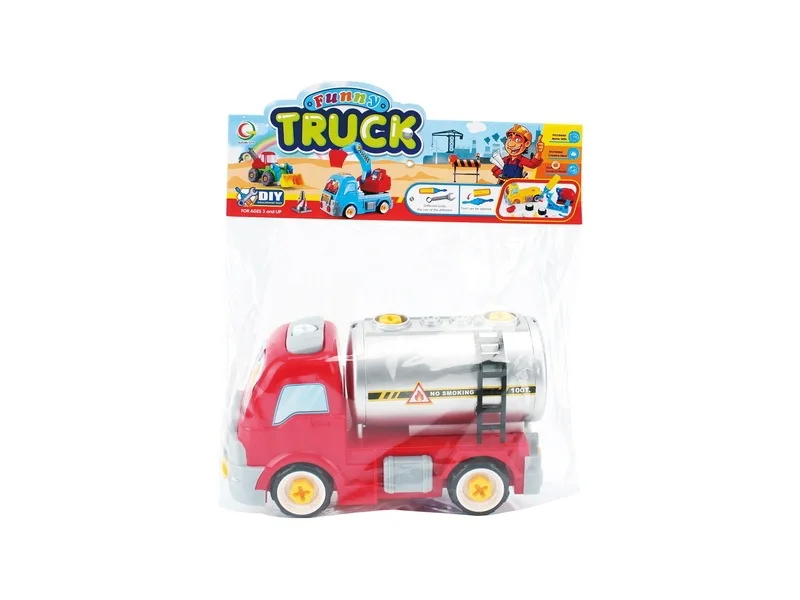 

Children'S Educational Model Toy Disassembly Engineering Vehicle Excavator Nut DIY Assembled Boy Oil Jar Car