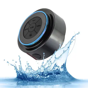 

Wireless Bluetooth Speaker with Suction Cup Portable Waterproof Shower Speaker