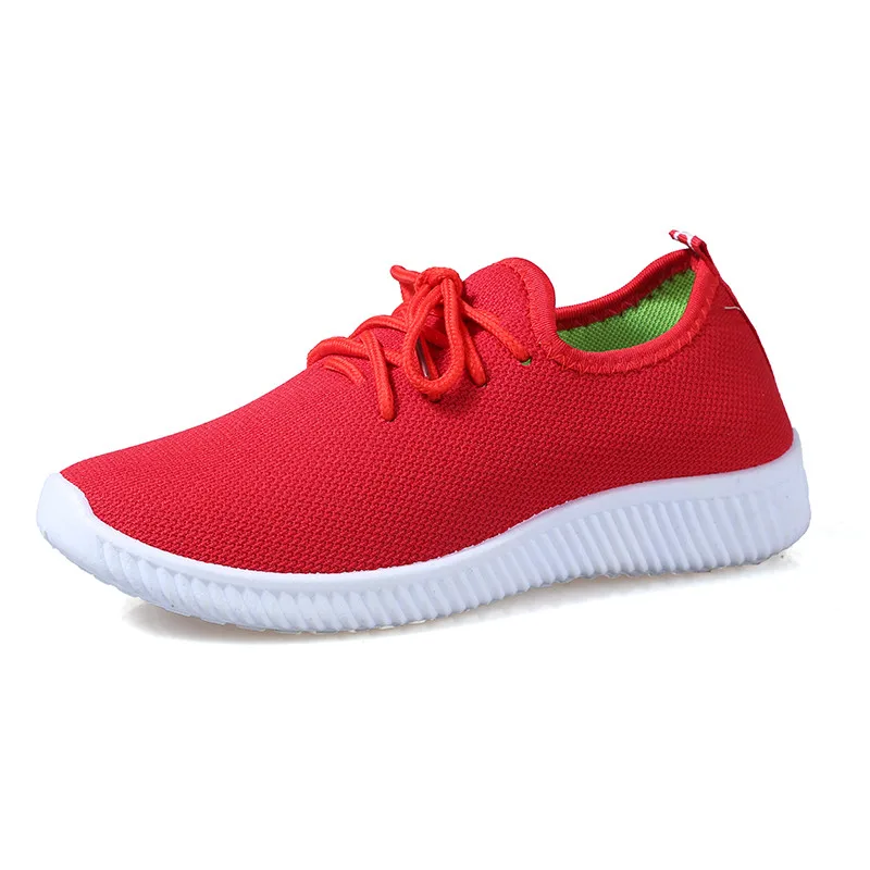 Women Sneakers Outdoor Solid Round Toe Breathable Loafers Soft Leisure Flat Running Shoes Sports Shoes Light Bottom Shoes#1007