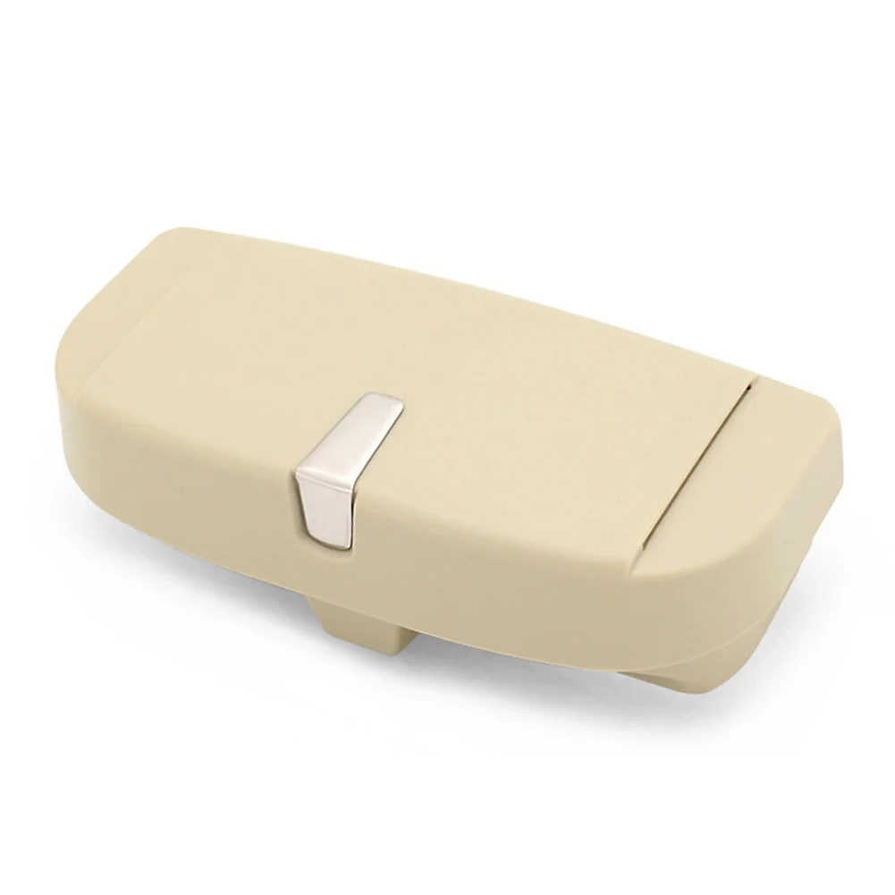 Beige Style 1 Универсальный автомобильный футляр для солнечных очков футляр для очков коробка для хранения Органайзер крепление с зажимом для автомобиля M8617 - Название цвета: Beige Style 1