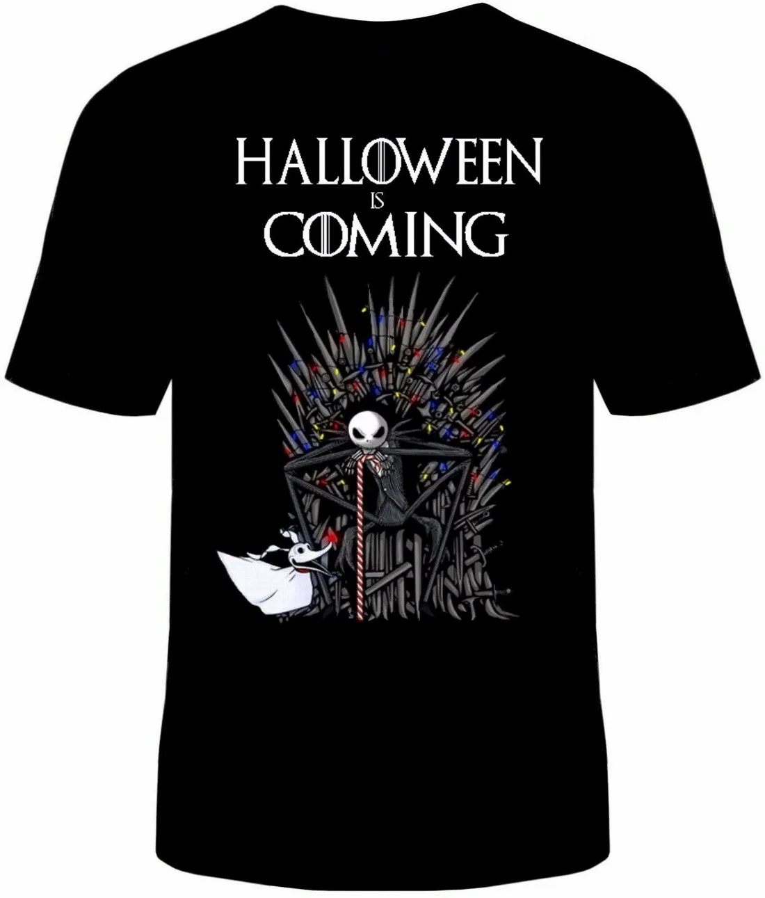 Game Of Thrones Nightmare Before Christmas Tops Tee T Shirt Unisex Cotton Halloween New T-Shirt Free Shipping |