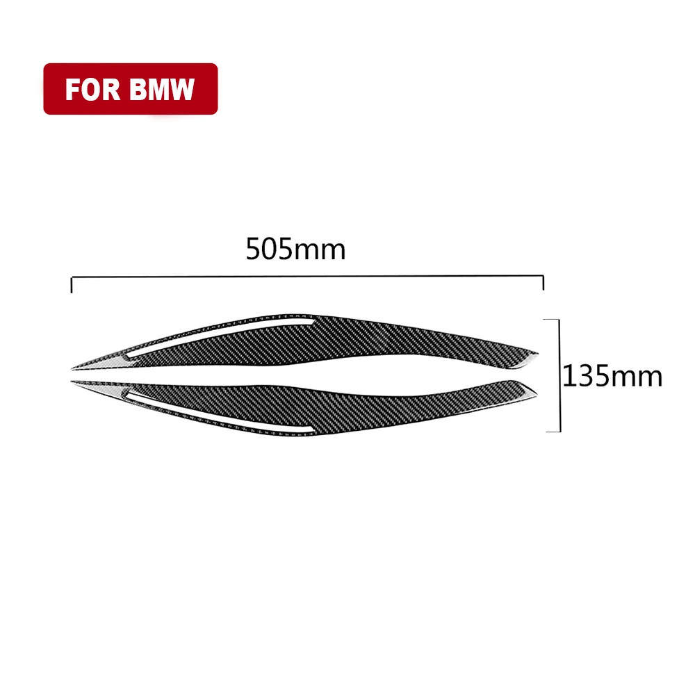 

Carbon Fiber Headlight Trim Eyebrow Cover Trim For BMW 3 Series E90 2009-2012