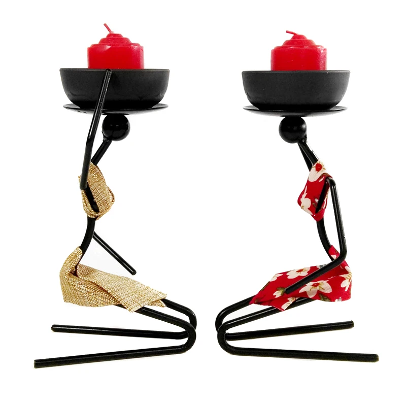 Подсвечник из кованого железа, подсвечник для ужина, праздника, свадьбы, домашнего декора BDF99