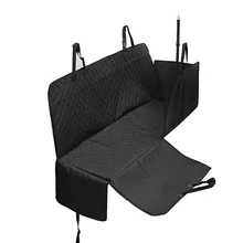 Стеганый чехол для на автомобильное сиденье для перевозки собак для домашних животных Карманный Водонепроницаемый Гамак Нескользящие автомобильные задние сиденья протектор для грузовика внедорожник безопасный ремень безопасности