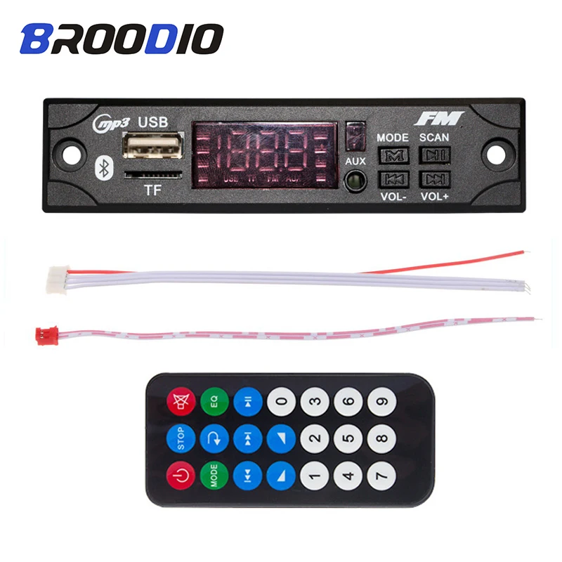 

MP3 WMA WAV Wireless Bluetooth Decoder Board USB AUX 3.5MM Car Audio MP3 Player Module TF FM Decoder Board With Remote For Car