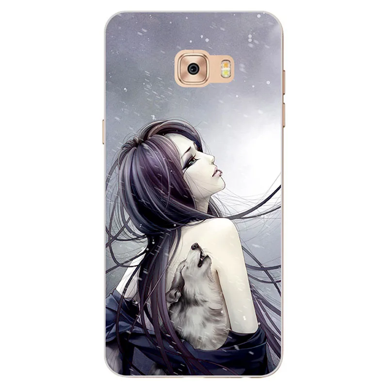 Для samsung C5 C7 Pro shell милый защитный чехол для samsung Galaxy C5000 c5010 C7000 C7010 c7Pro c5Pro мягкие чехлы из термополиуретана чехлы - Цвет: A022