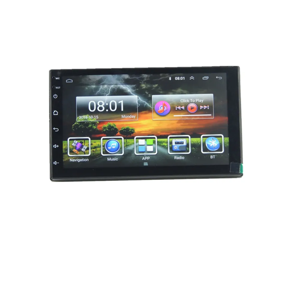 MTK 8227L Android 8,1 2 Din Автомобильный радио мультимедиа MP5 плеер универсальный авто стерео с gps навигацией и камерой заднего вида