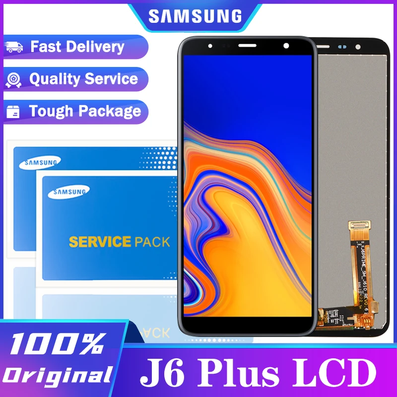 Оригинальный 6 0 ''ЖК дисплей для SAMSUNG Galaxy J6 плюс + J610 J610F J610FN LCD сенсорный экран