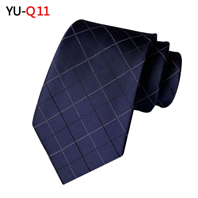 YU-Q11 Новинка, деловой мужской галстук, для работы, свадьбы, галстуки, для праздника, вечеринки, праздника, подарки, в полоску, в сетку, модный, официальный, высокое качество - Цвет: YU-Q11