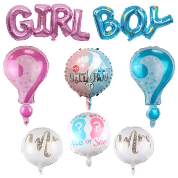 

New Gender Reveal Boy Or Girl Balloons Baby Boy&Girl Foil Balloon For Wedding Birthday Baby Shower Party Decoration Air Ballon