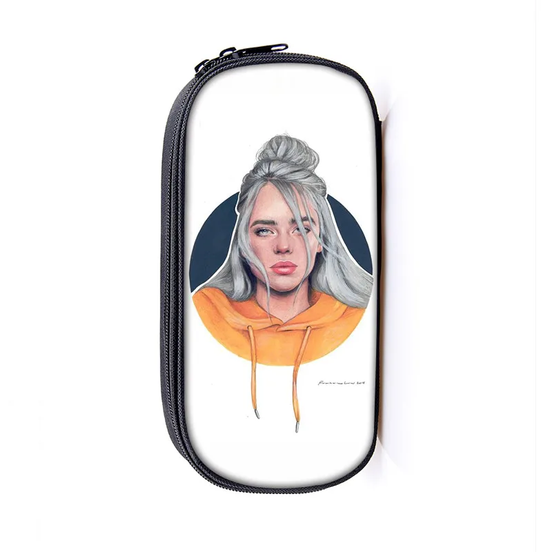 Billie Eilish пенал Sac сумка-чехол для косметики BE Женская сумочка для косметики Подростковая ручка для девочек коробка Bille Elish Singers школьные принадлежности