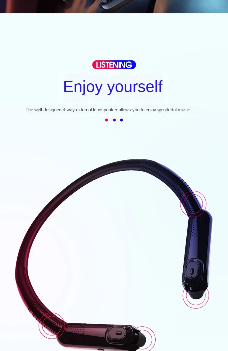 TWS Bluetooth Headset 5.0 Dual Handle XG10 Hanging
