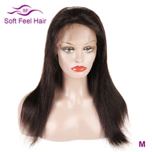 Бразильские прямые волосы 13x4 Синтетические волосы на кружеве человеческих волос парики с детскими волосами Реми бразильские прямые волосы парик для черных Для женщин средний коэффициент 130