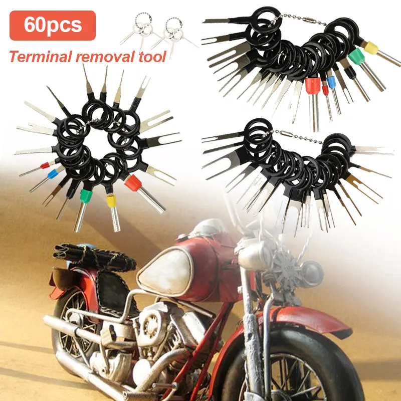 

60pcs Car Wire Terminal Removal Tool Car Electrical Wiring Crimp Connector Pin Kit Repair Professional Tools