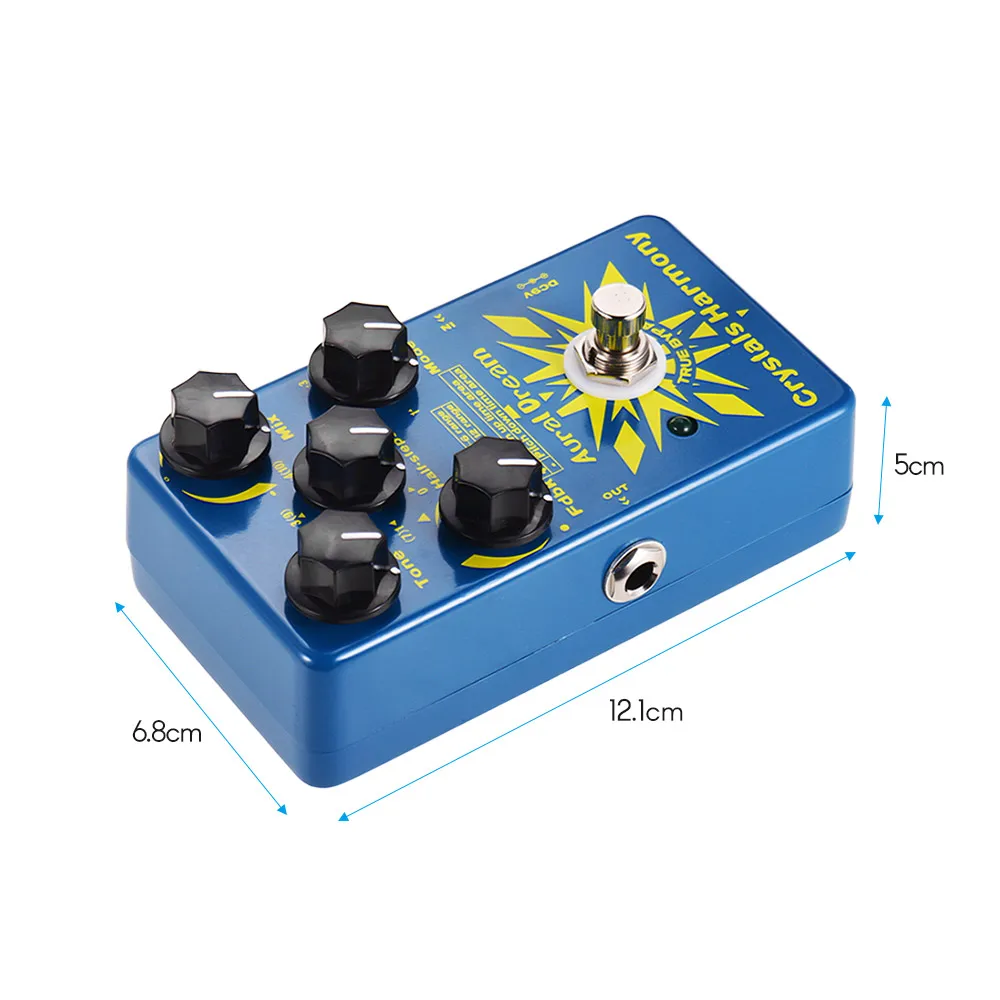 

Hot New Aural Dream Crystals Harmony Digital Guitar Effect Pedal Creating Crystal Particles Effects True Bypass Single Effects P
