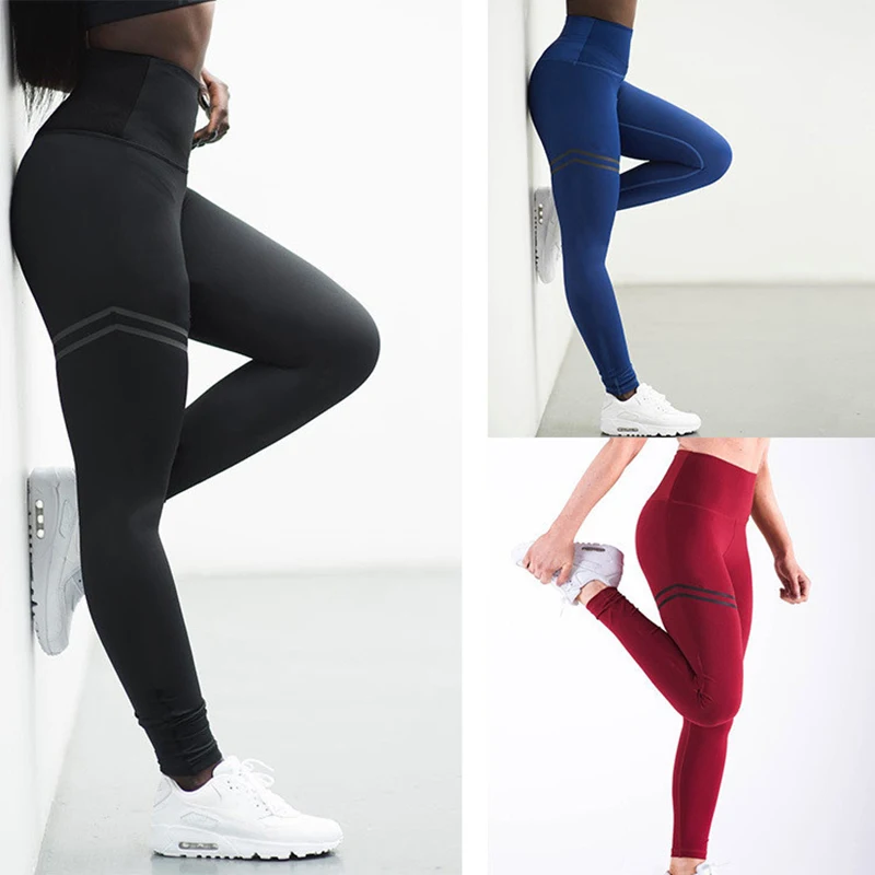 Women High Waist Yoga Leggings Pocket Fitness Sport Gym Workout Athletic Pants U