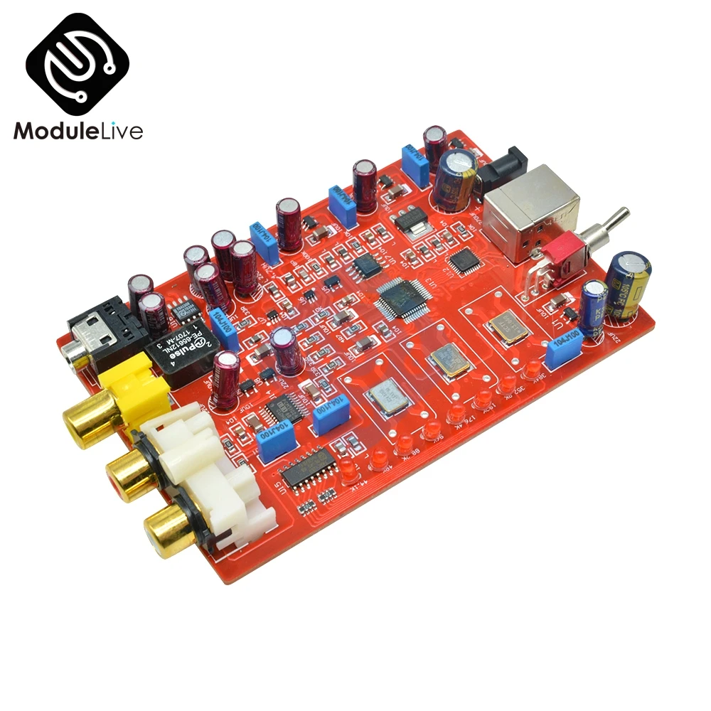 Плата USB декодера XMOS + PCM5102 TDA1308 32 бит 384 к 5 В|Детали и аксессуары для приборов| |