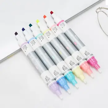 

6pcs Double Head Erasable Highlighter Pen Marker Liquid Chalk Fluorescent Pencil