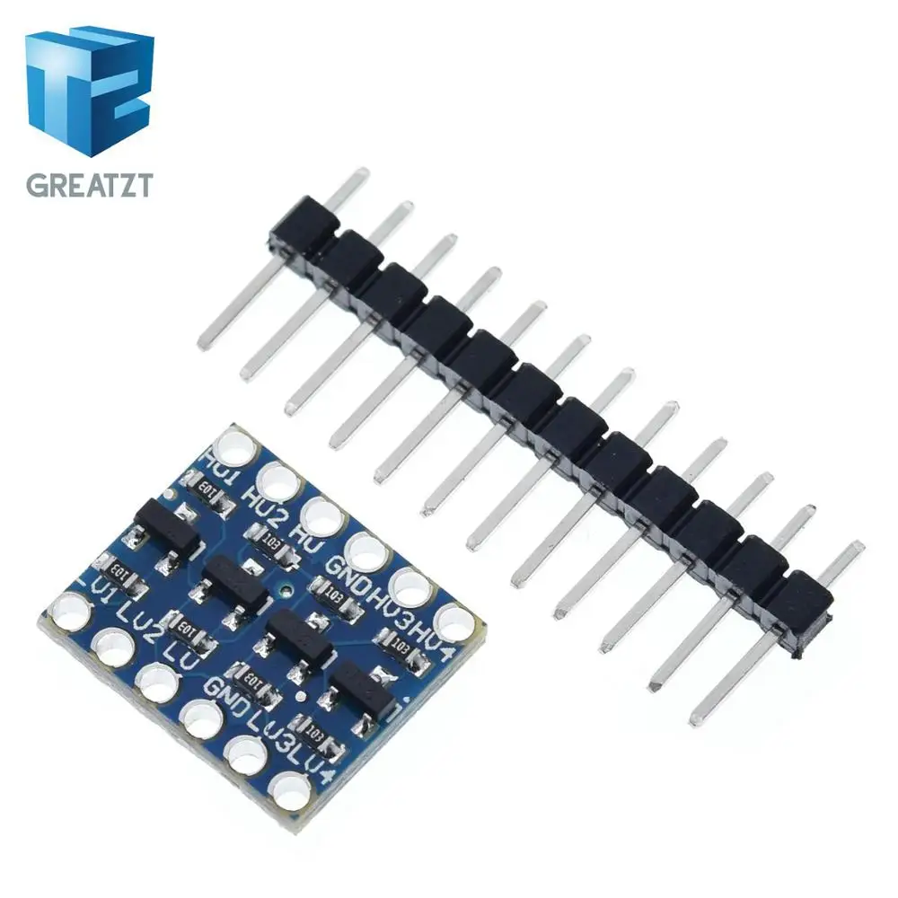 GREATZT 10 шт. 4 канальный преобразователь логического уровня IIC I2C двунаправленный