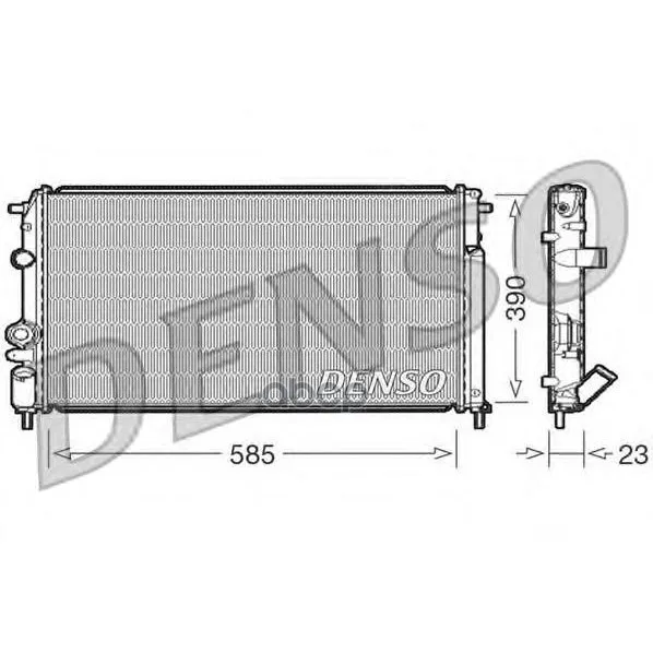 Радиатор Системы Охлаждения Denso арт. DRM23053