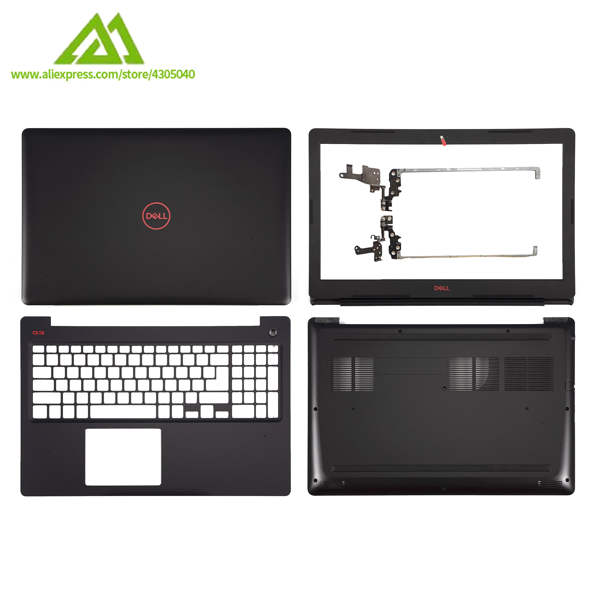 New Original LCD Back Cover/Front Bezel/Palmrest/Bottom Case/Hinges For Dell G3 15 3579 15.6 Inch Laptop Housing Case Red Logo slim laptop bag