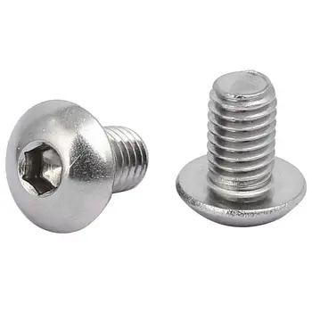 

M5x8mm 304 Stainless Steel Button Head Hex Socket Cap Screws Bolts 80pcs