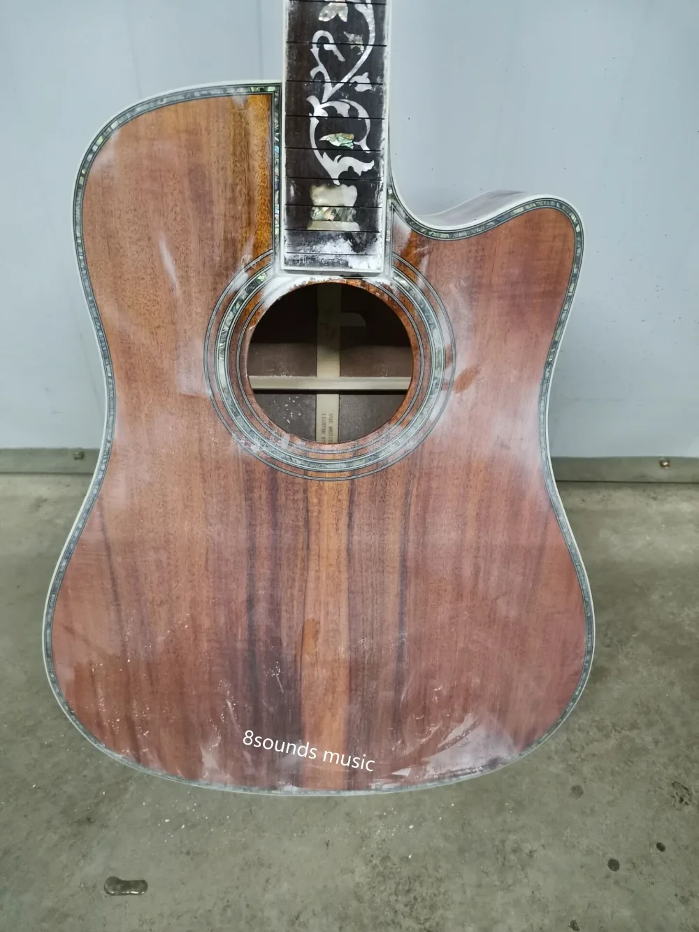 Профессиональная акустическая гитара dreadnought 41 дюймов solid koa fancy акустическая электрогитара
