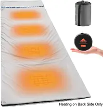 

Flannel Heating Sleeping Bags Liner Ultralight Outdoor Camping Travelling Winter Heated Sleeping Bag Liner with compression bag