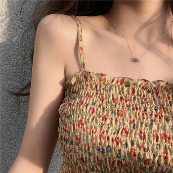 

18k Real Gold Delicacy Slim Waist Necklace South Korea New Style Versatile Elegant Online Celebrity Choker Pendant X46