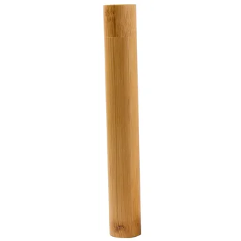 

Bamboo Bamboo Toothbrush Tube Green Travel Home Wash Portable Wooden Toothbrush Tube