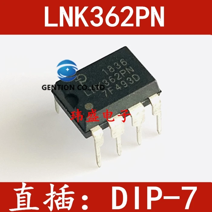 

10 шт., чип управления питанием LNK362PN LCD, широко используемый, DIP-7 LNK362 в наличии 100% новый и оригинальный
