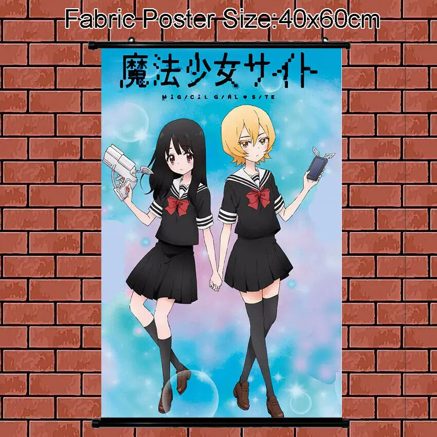 

Cloth Poster Wall Scroll Anime Magical Girl Mahou Shoujo Site Asagiri Aya 60x40