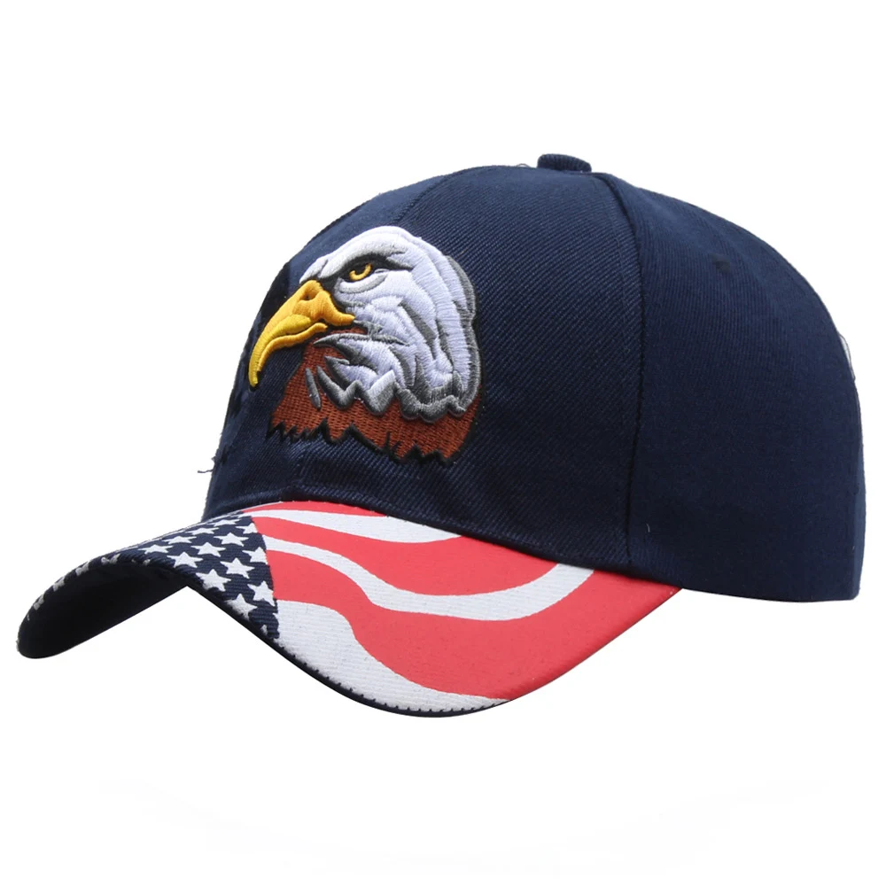 Eagle Embroidery Baseball Cap USA Flag Sports Snapback New Fashion Men Women Bones Tongue Trucker Dad Hats Casquette EP0049 (5)